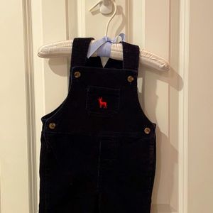 Crown & Ivy Corduroy Black Longall Coverall 18M Christmas